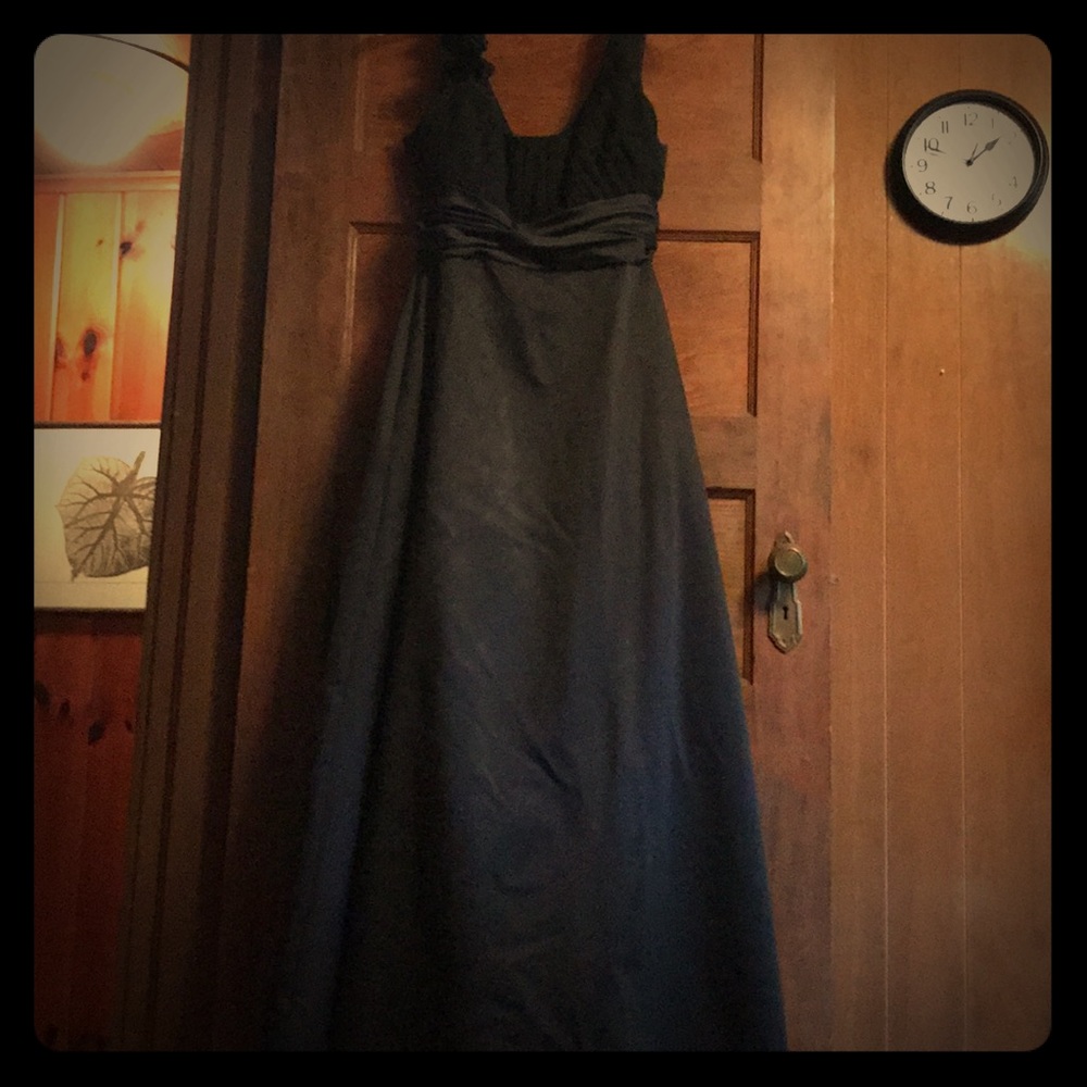 Black Prom/formal/braids maid  dress